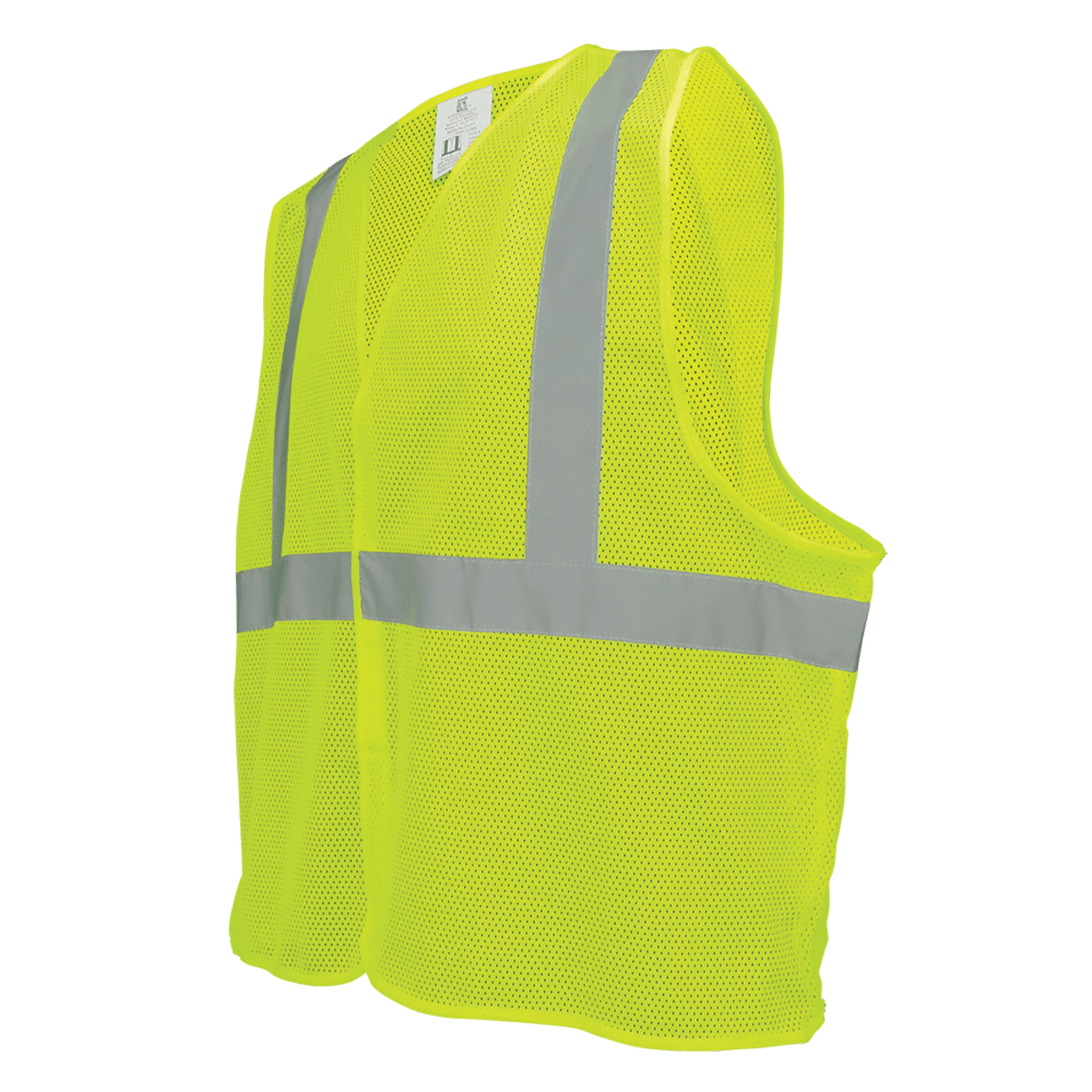 FrogWear® HV High-Visibility Lightweight Mesh Polyester Safety Vest - GLO-001VE