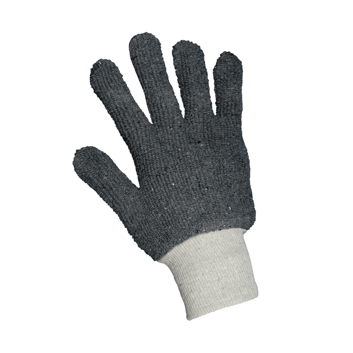 Heavyweight Gray Heat Resistant Terry Cloth Gloves - TG1350