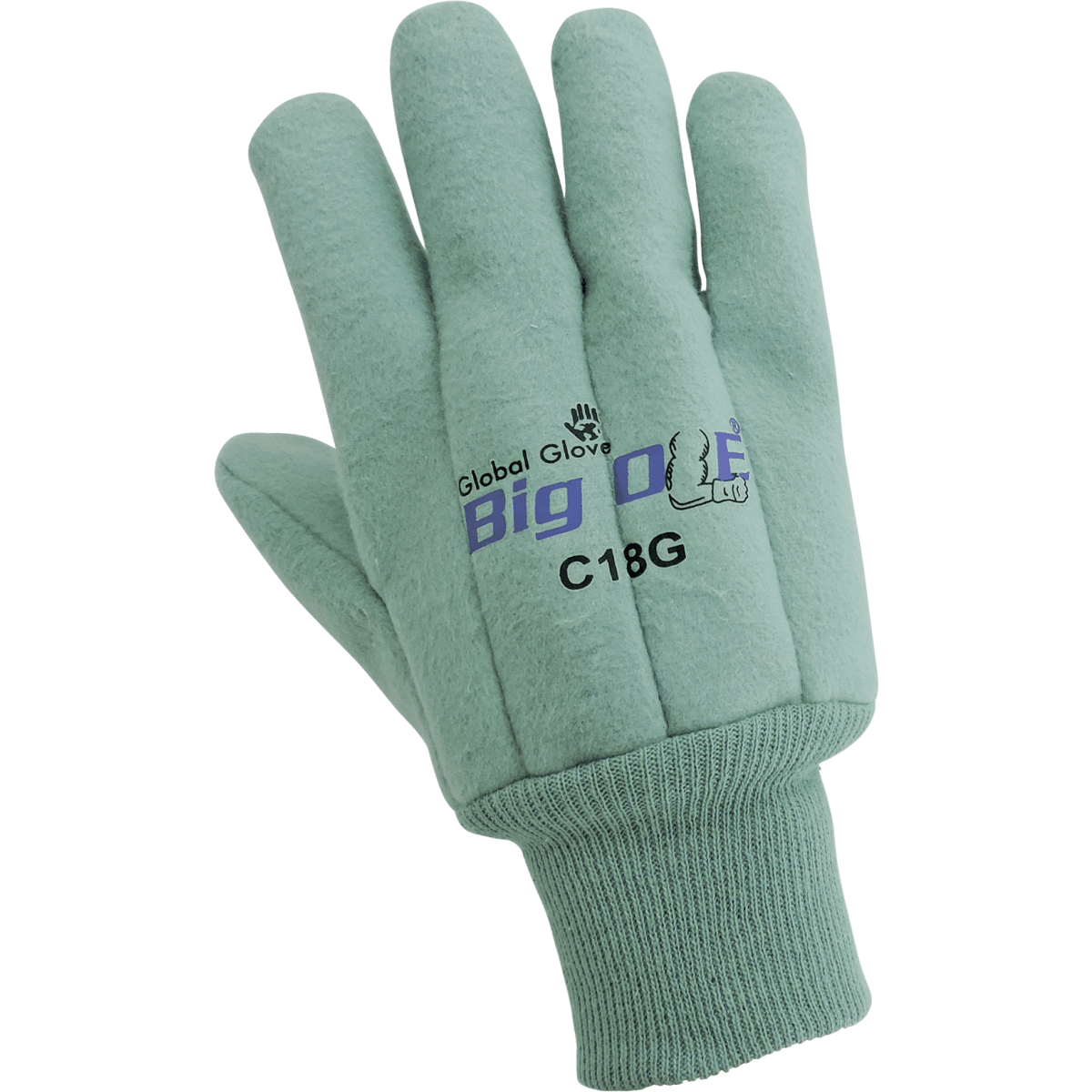 Big Ole® Premium 18 oz. Heavyweight Cotton Clute Cut Chore Gloves - C18G