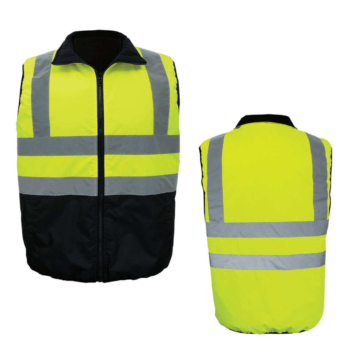 FrogWear® HV Reversible Insulated Safety Vest - GLO-V1