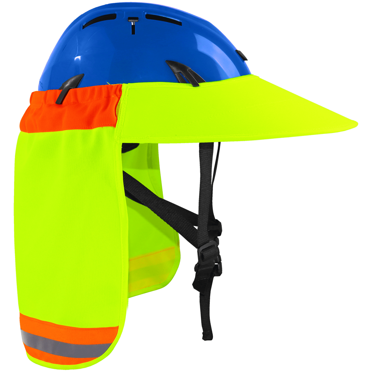 FrogWear® HV High-Visibility Neck Shade and Sun Visor Accessory for Hard Hats and Safety Helmets - GLO-HNS2