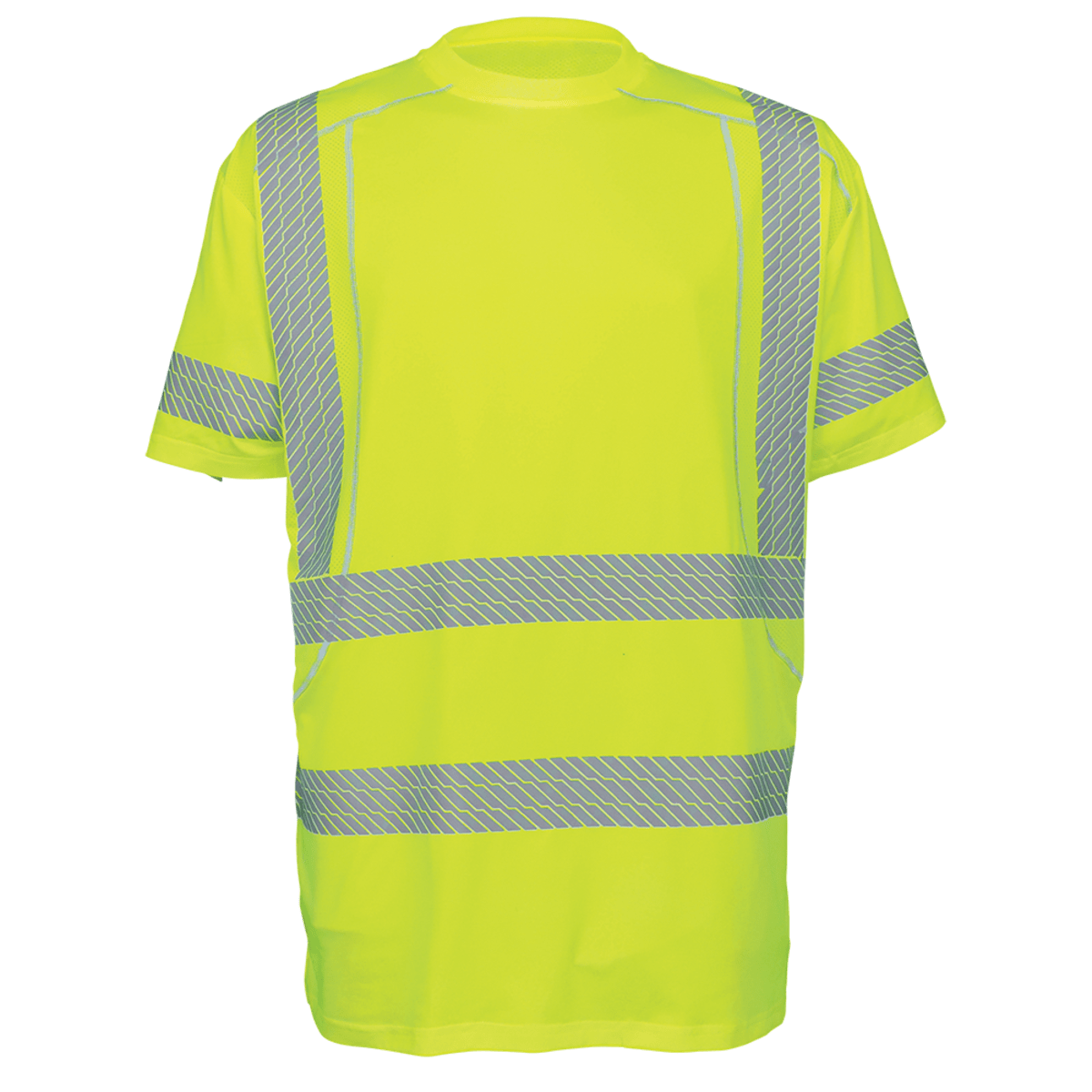 FrogWear® HV Premium High-Performance Stretch Athletic Safety Shirt - GLO-205