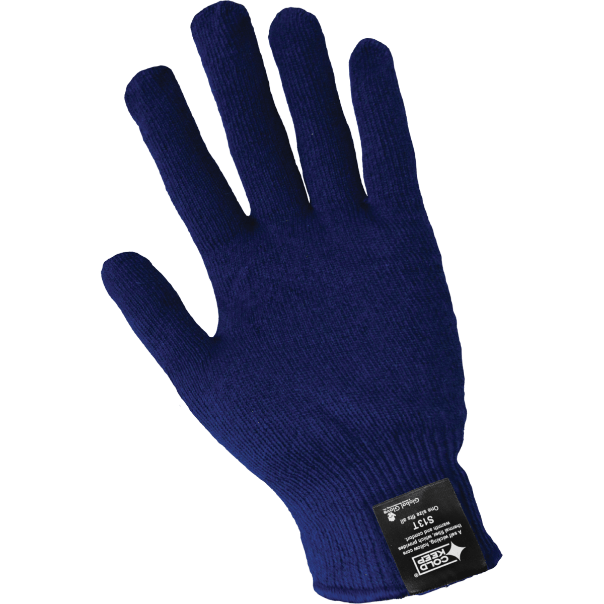 Navy Blue Self-Wicking 13-Gauge Cold Keep®/Spandex Hollow Core Thermal Gloves - S13T