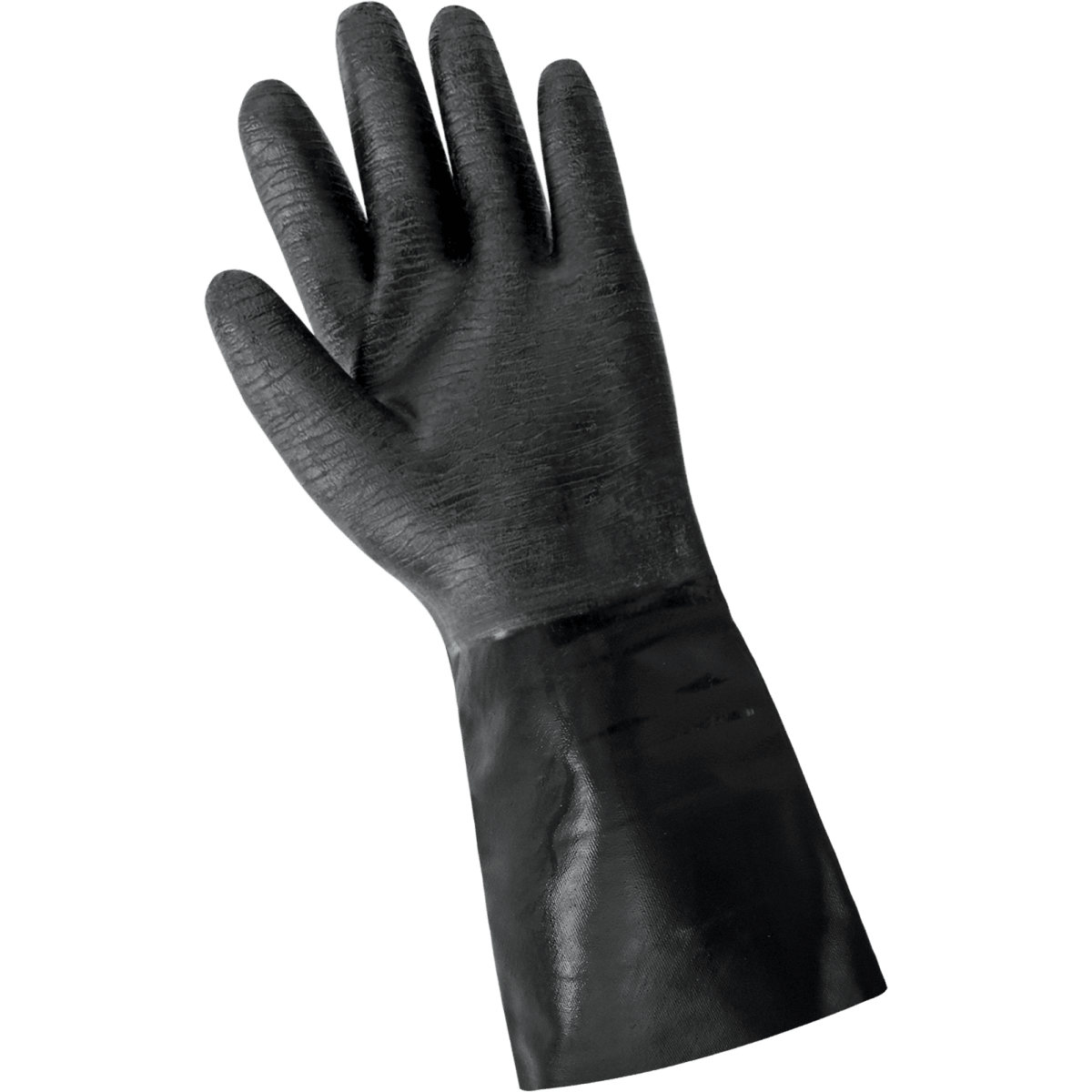 FrogWear® Premium Neoprene Rough Etched Finish 14-Inch Chemical Handling Gloves - 9914R