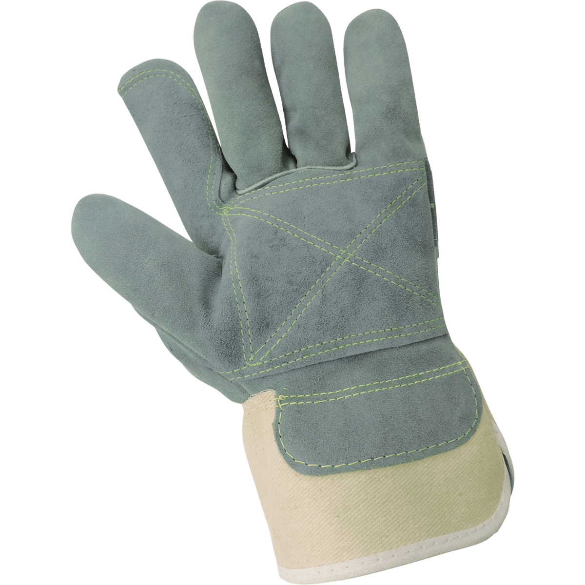 Big Ole® g2 Premium-Grade Side Select Split Cowhide Leather Palm Gloves with Canvas Back and Cut and Heat Resistance - 2000DP