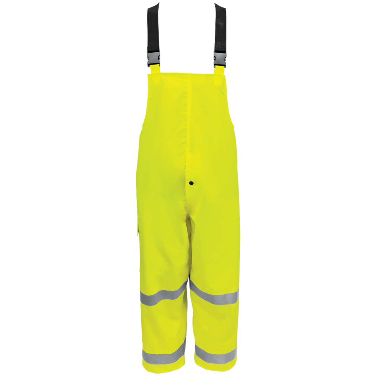 FrogWear® HV High-Visibility Yellow/Green Self-Extinguishing Rain Bibs - GLO-1700
