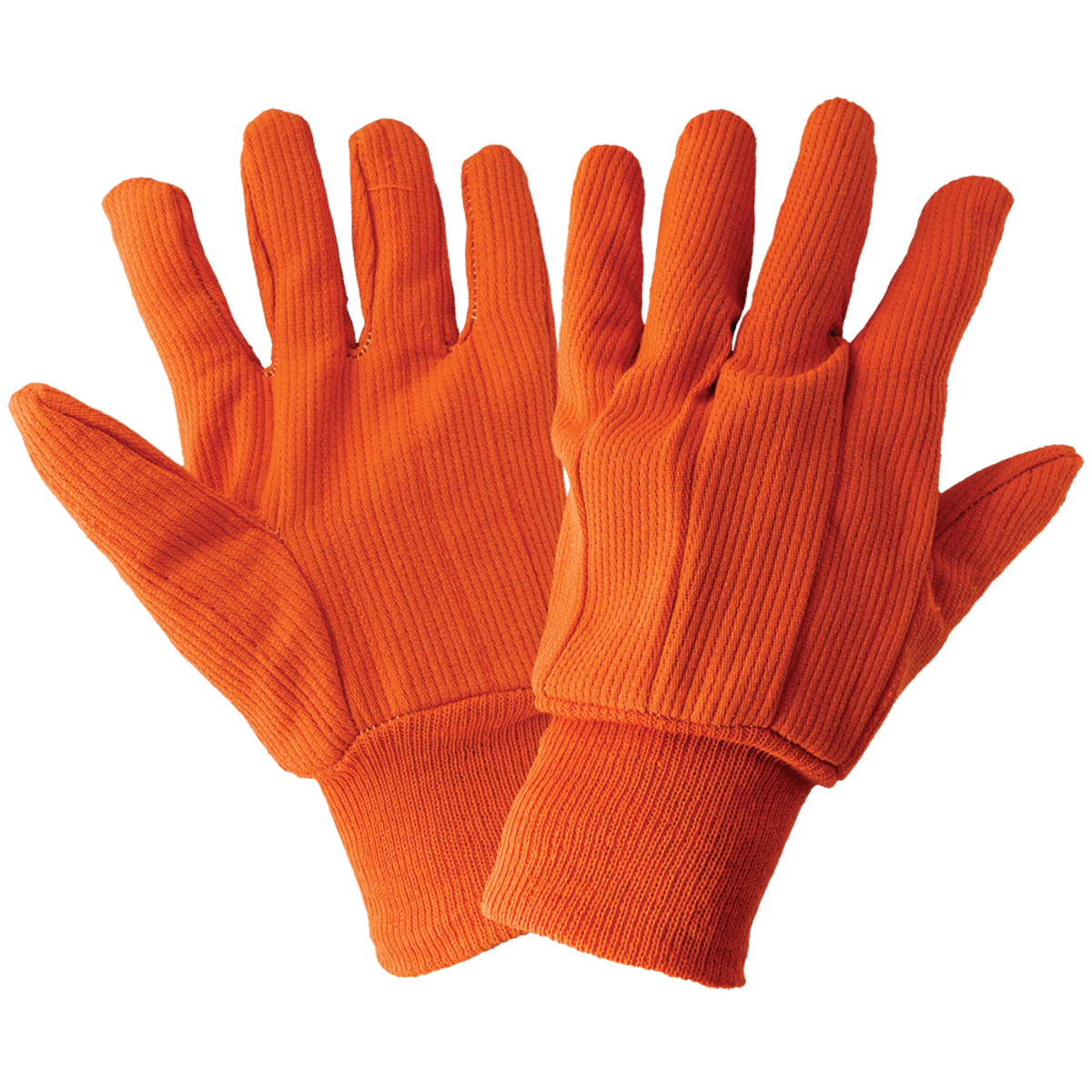 Corded Orange 18 oz. Cotton Gloves - C18OC