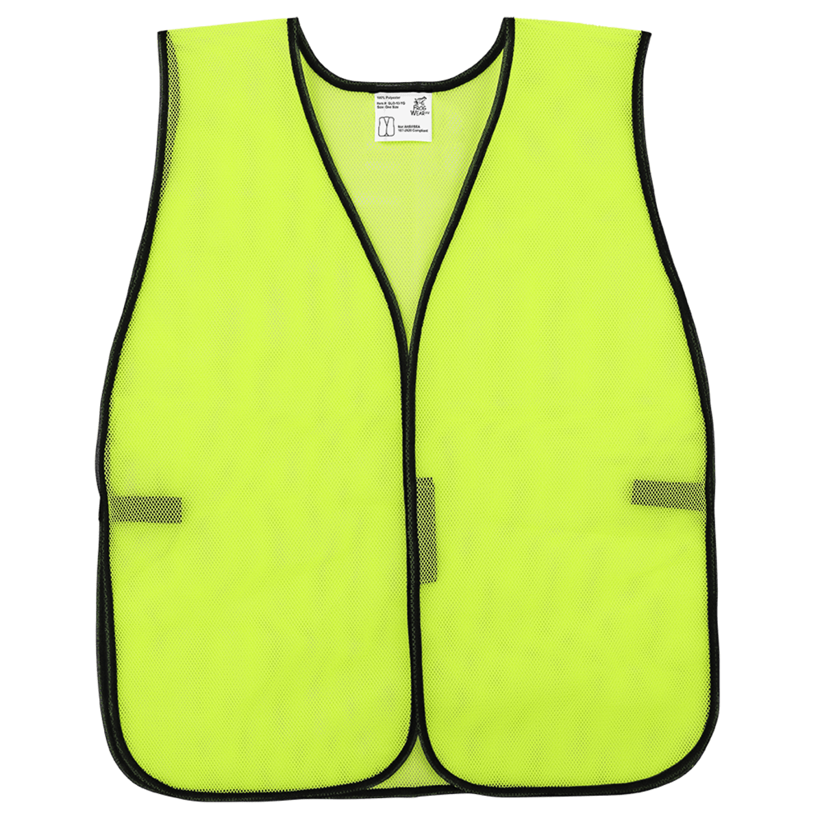 FrogWear® HV High-Visibility Yellow/Green Economy Mesh Safety Vest - GLO-10-YG