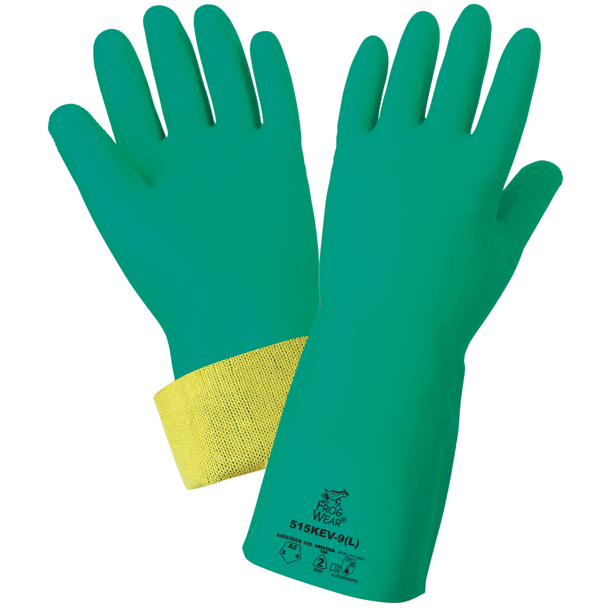 FrogWear® Nitrile Supported FDA Compliant Gloves with Cut Resistant Aramid Fiber Liner - 515KEV