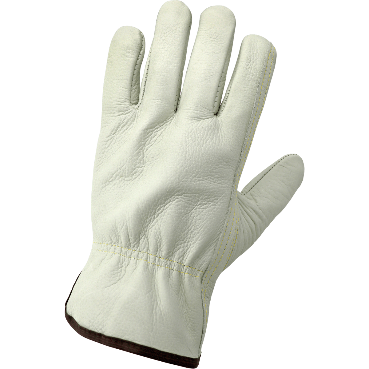 Standard-Grade Grain Cowhide Beige Drivers Gloves - 3200B