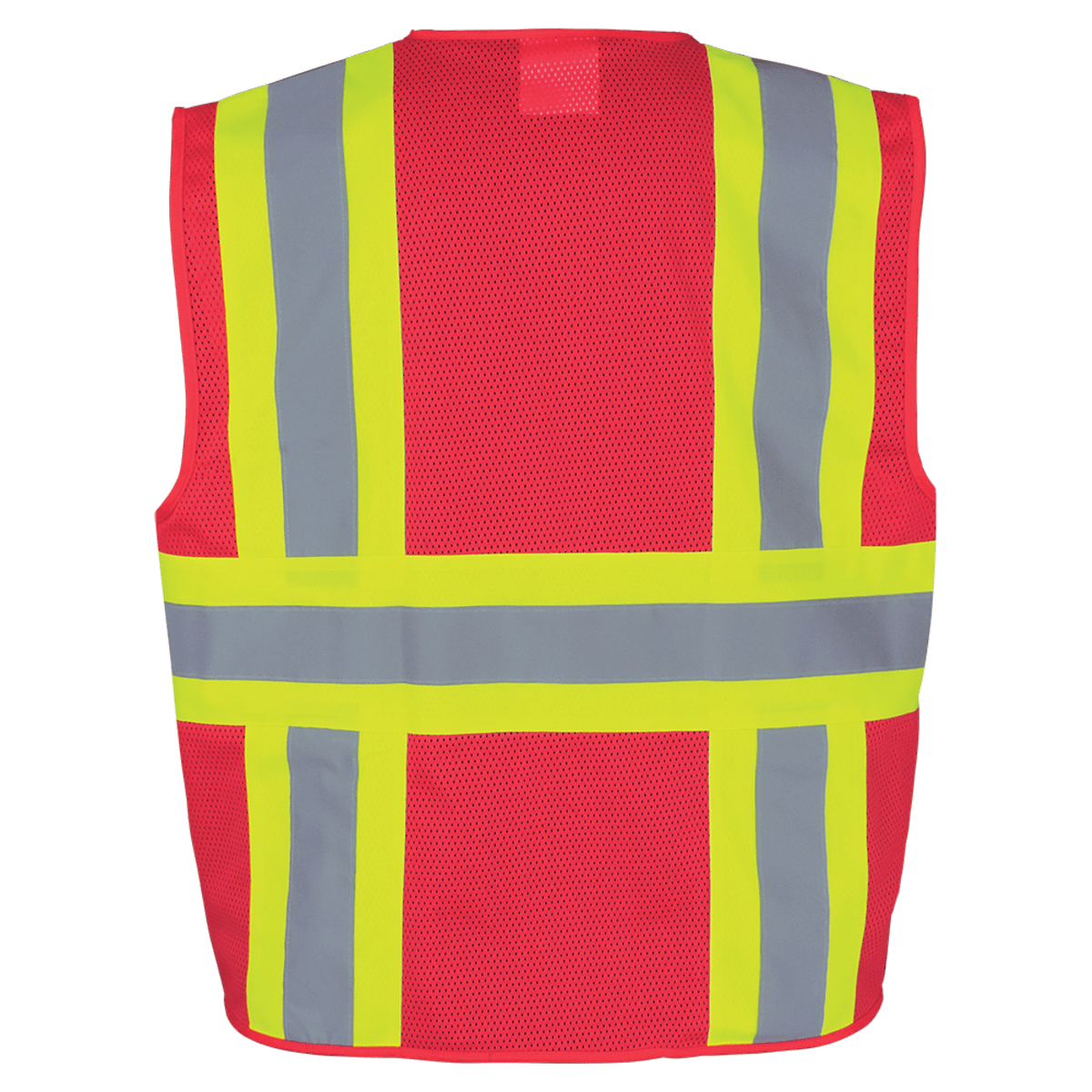 FrogWear® HV Lightweight High-Visibility Red Mesh Surveyor Vest - GLO-0055