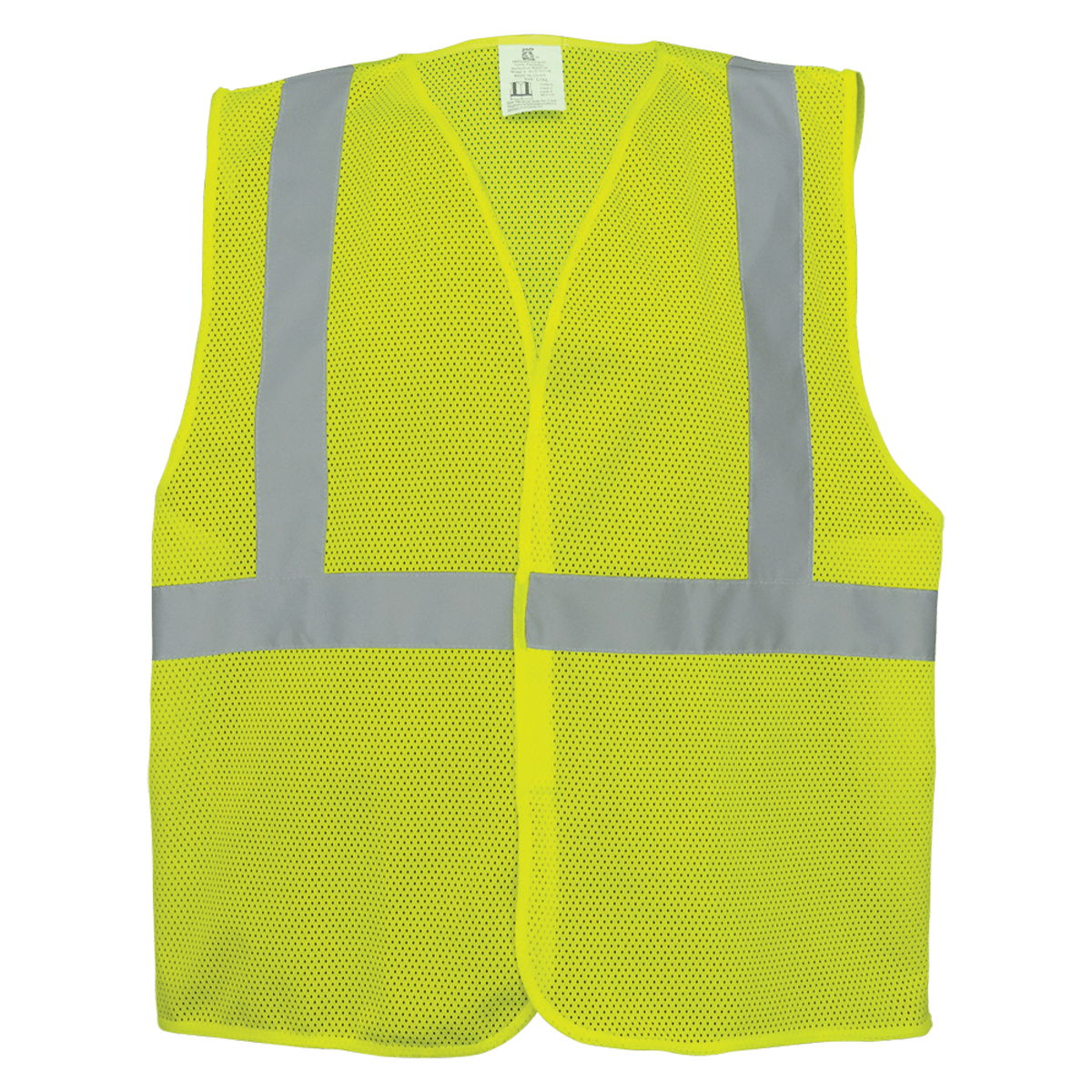 FrogWear® HV High-Visibility Lightweight Mesh Polyester Safety Vest - GLO-001VE