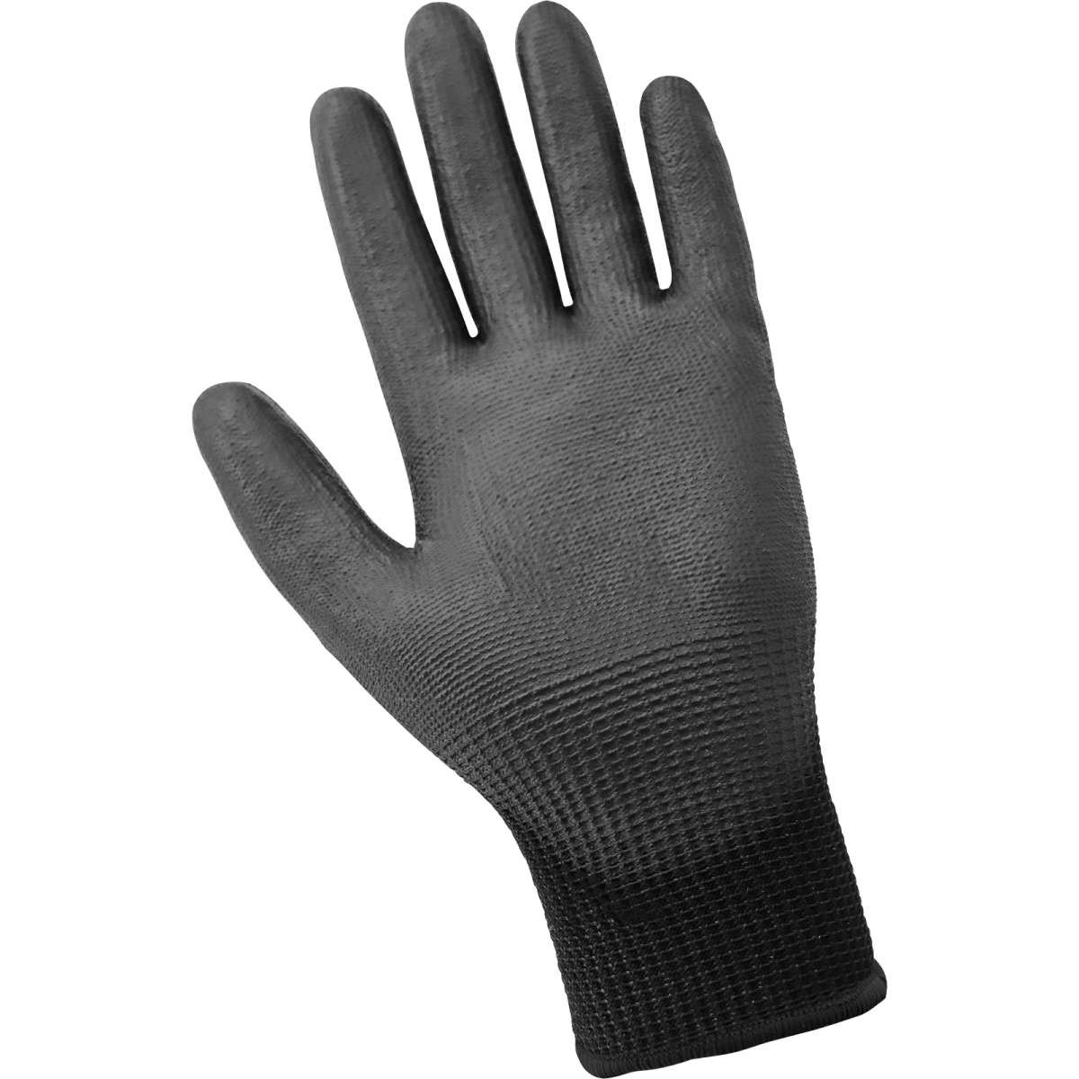 Smooth Polyurethane-Coated Black Seamless HPPE Cut, Abrasion, and Puncture Resistant Gloves - PUG-655