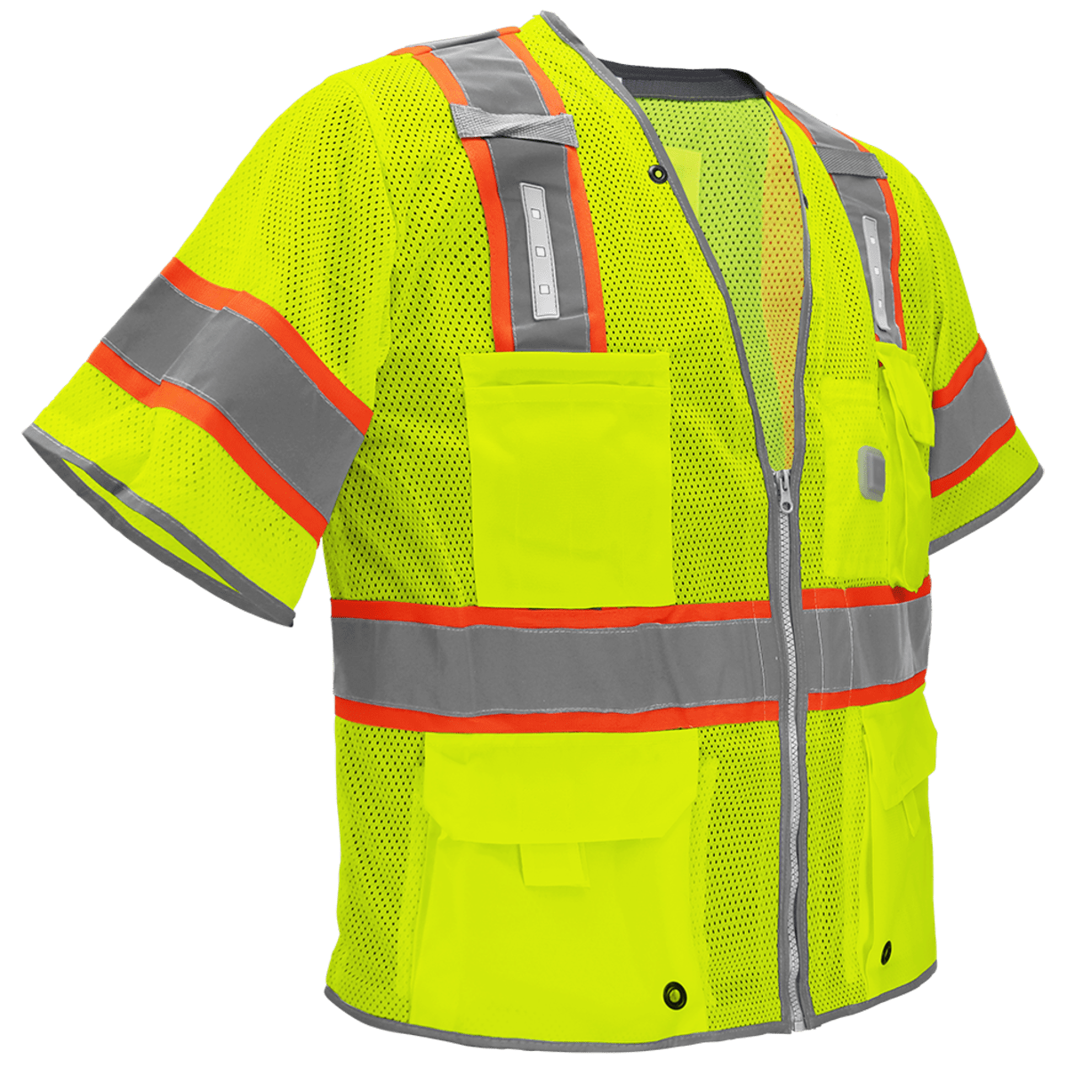 FrogWear® HV Premium LED Surveyors Safety Vest with Sleeves - GLO-315LED
