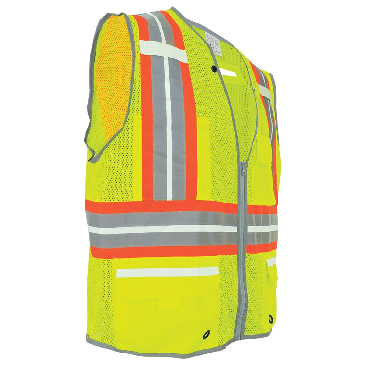 FrogWear® HV Photoluminescent Surveyors Safety Vest with Reflective - GLO-077