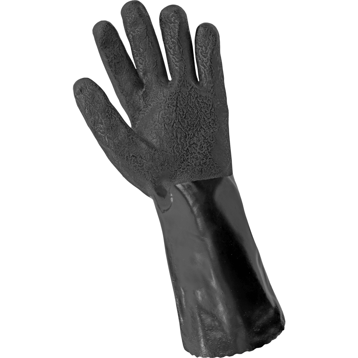 Premium Double-Coated 14-Inch PVC Chemical Handling Gloves with Jersey Liner - 714R