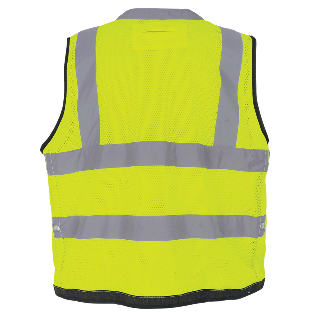 FrogWear® HV Lightweight High-Visibility Yellow/Green Mesh and Solid Surveyors Safety Vest - GLO-059