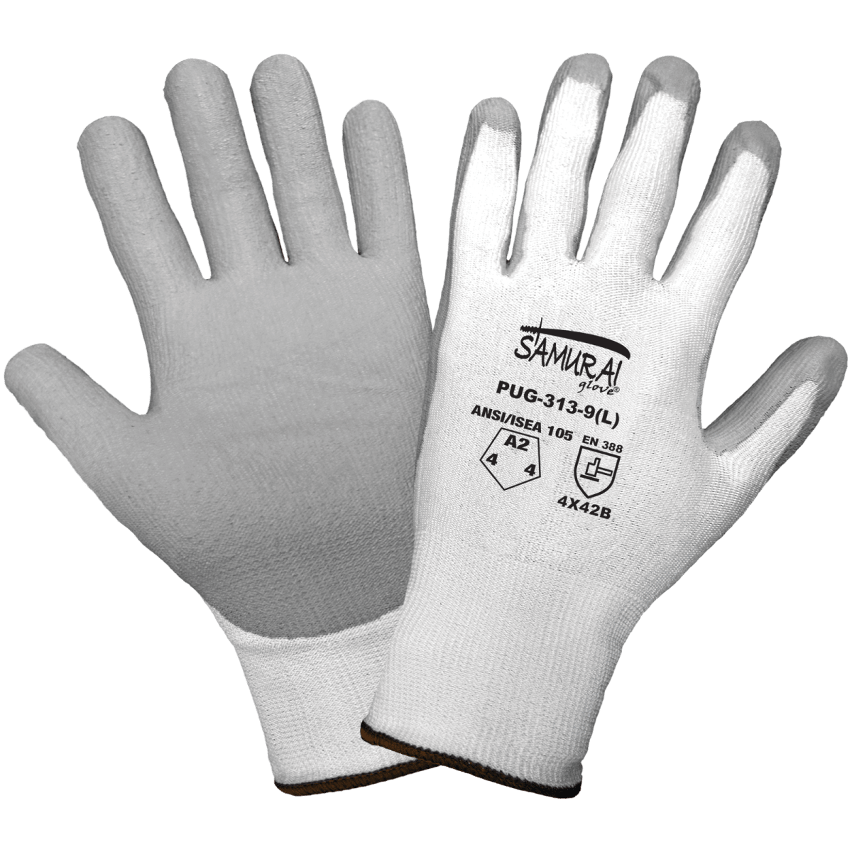Samurai Glove® Cut, Abrasion, and Puncture Resistant Polyurethane Coated 13-Gauge Tuffalene® Gloves - PUG-313