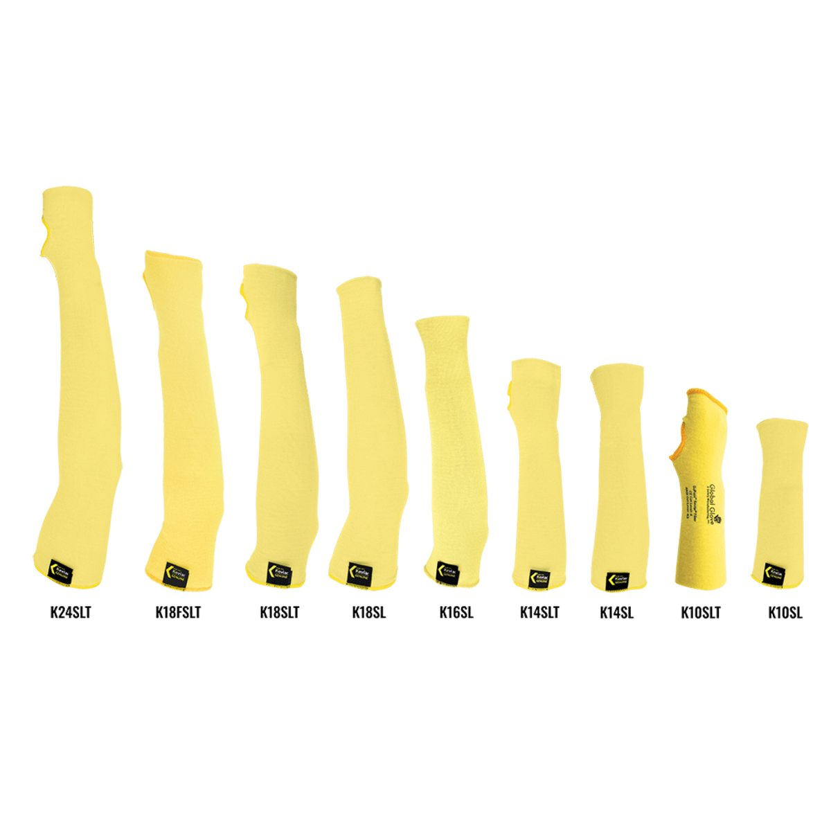 Double-Ply Aramid Fiber 10-Inch Cut and Heat Resistant Sleeve - K10SL