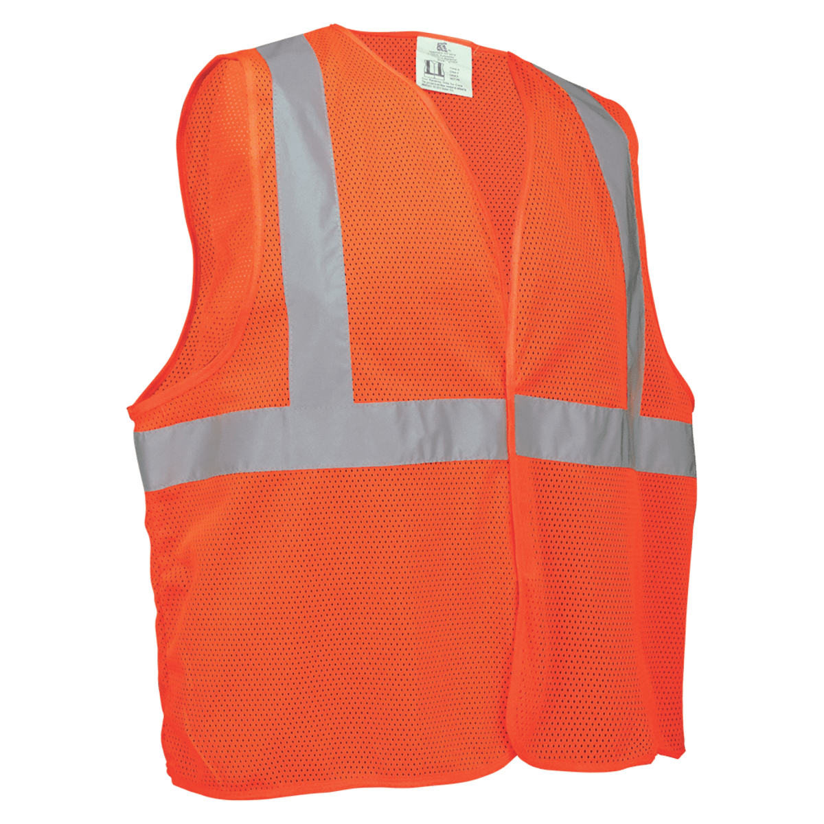 FrogWear® HV High-Visibility Orange Lightweight Mesh Polyester Safety Vest - GLO-006V