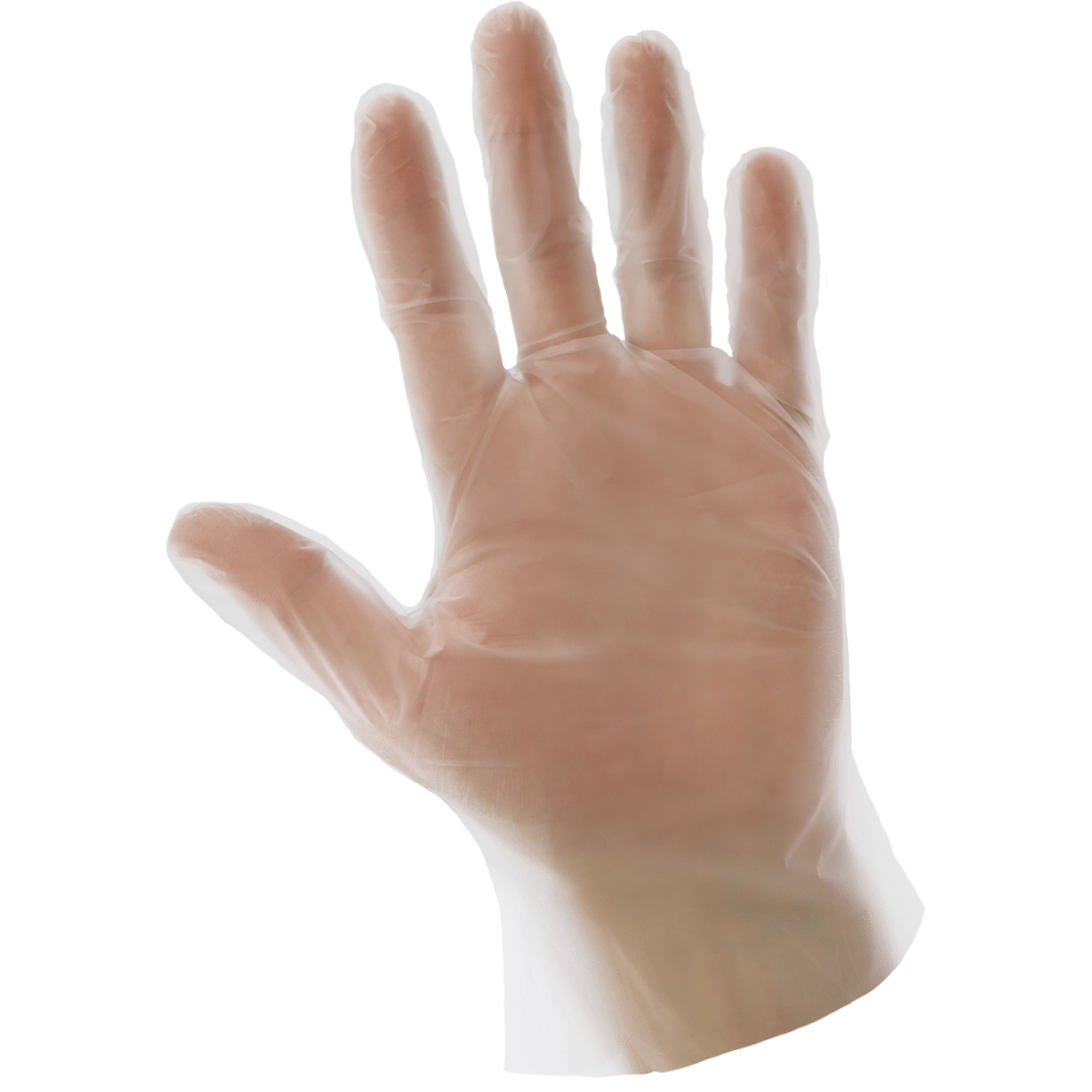 Keto-Handler Plus Thermoplastic Elastomer (TPE), Powder-Free, Industrial-Grade, Clear, 2-Mil, Lightweight, Smooth Finish, 10-Inch Disposable Gloves - 8600PF