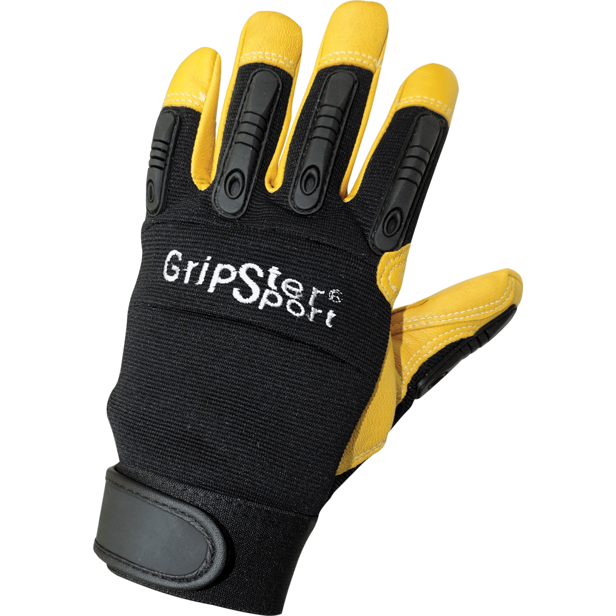 Gripster® Sport Premium-Grade Grain Goatskin Leather Palm Mechanics Style Gloves with Impact Protection - LIMITED STOCK - SG2008