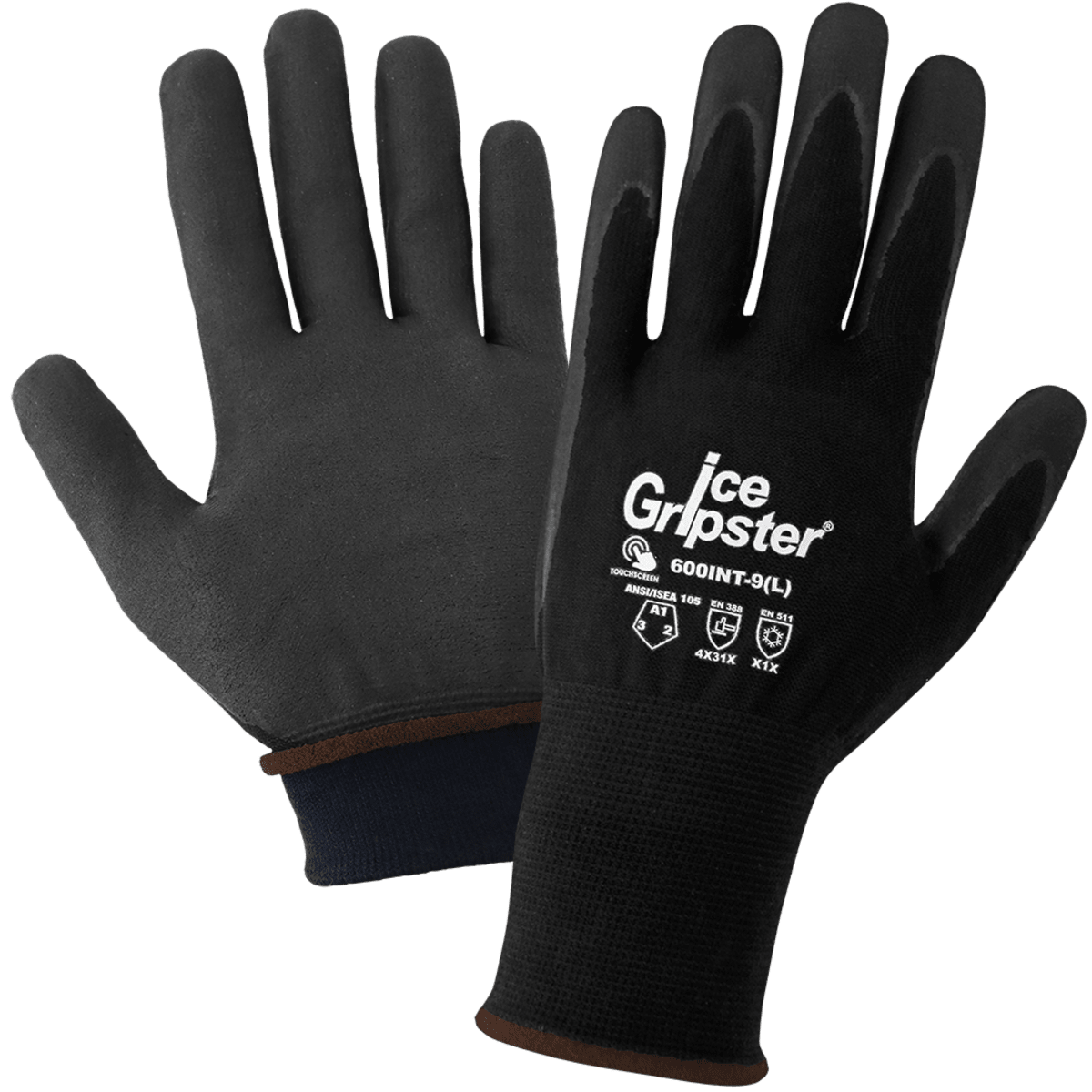 Ice Gripster® Low-Temperature Coated Touchscreen Gloves with Cut, Abrasion, and Puncture Resistance - 600INT