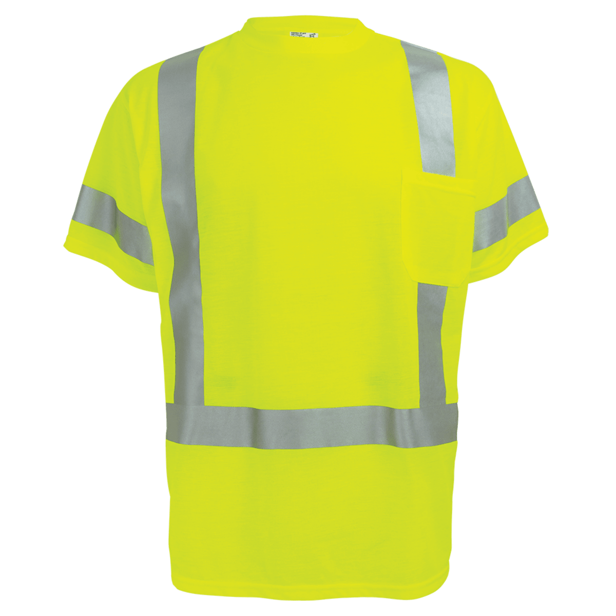 FrogWear® HV Self-Wicking High-Visibility Yellow/Green Short-Sleeved Shirt with Reflective - LIMITED STOCK - GLO-018