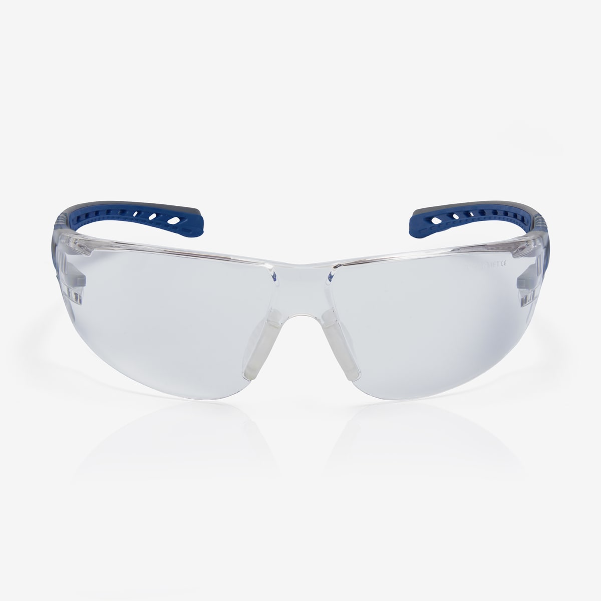 Stream Evo™ Eco Clear Anti-Fog Lens, Gray and Blue Frame Safety Glasses - RLY00370