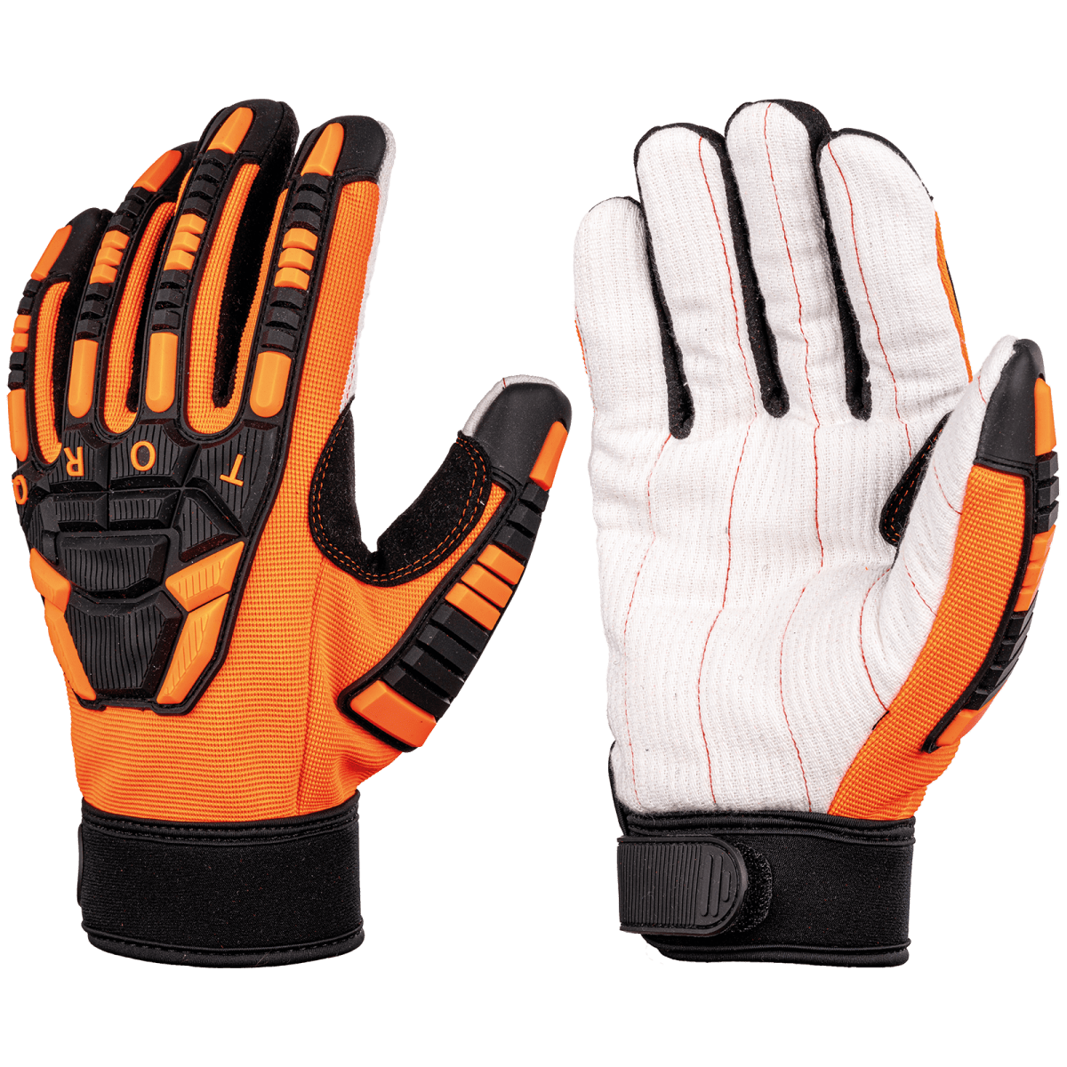 Torq Derrick™ Cotton Corded Impact Resistant Gloves with Cut Protection - SKG00025C