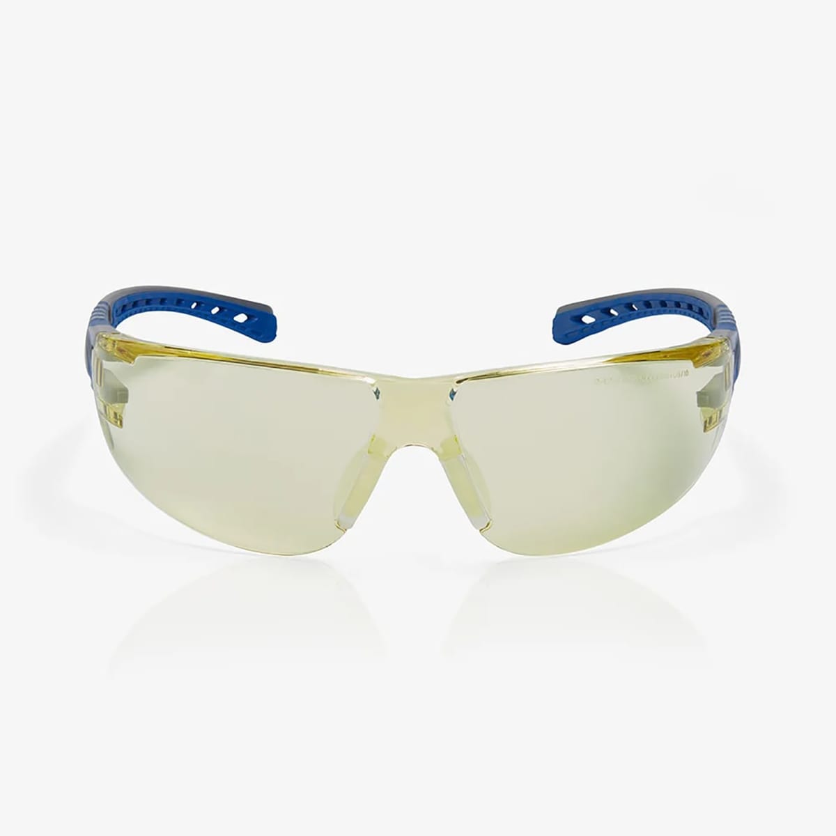 Stream Evo™ Eco Amber Anti-Fog Lens, Gray and Blue Frame Safety Glasses - RLY00391