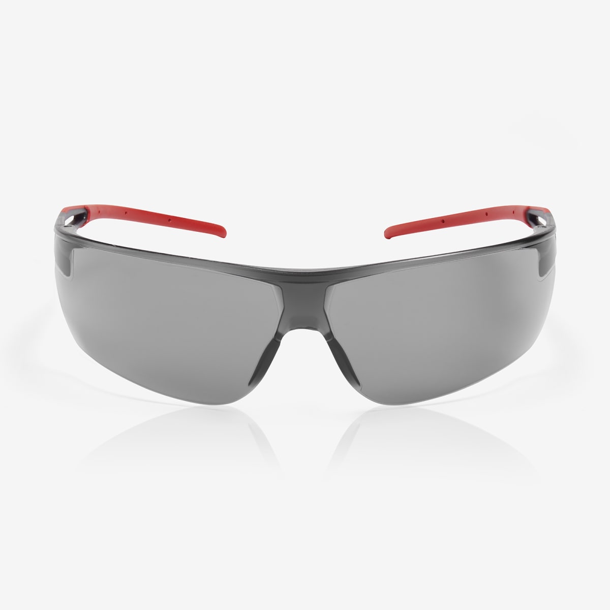 Ligera™ Gray Anti-Fog Lens, Gray and Red Frame Safety Glasses - RLY00491