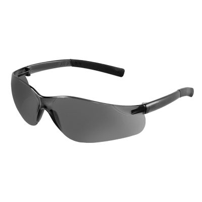 Pavon® Gray Lens, Frosted Black Frame Safety Glasses - BH543