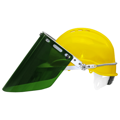 Bullhead Safety™ Head Protection Green Polycarbonate IR 3.0 Welding Face Shield - HH-V430