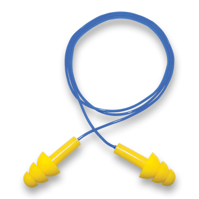 Bullhead Safety® Hearing Protection Corded Reusable Silicone NRR 26 dB Earplugs - HP-S2