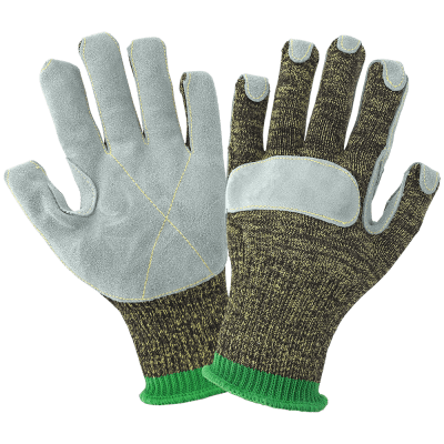 Samurai Glove® Highly Cut Resistant Aralene® Gloves with Split Cowhide Leather Palm - KS300LF