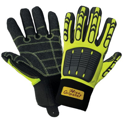 Vise Gripster® High-Visibility Reinforced Oil and Gas Gloves with TPU Impact Protection - SG9966
