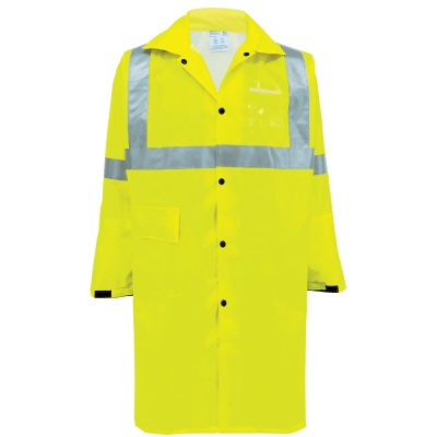 FrogWear® HV High-Visibility Self-Extinguishing Yellow/Green Duster Jacket - GLO-1450
