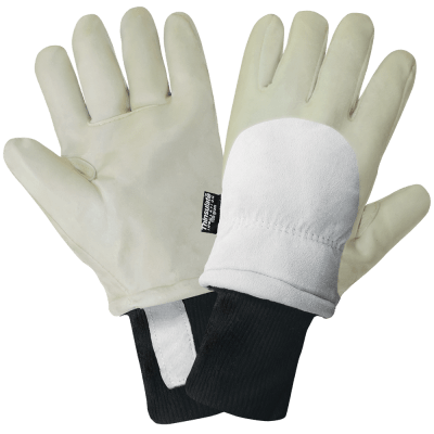 Premium Goatskin Leather Latex-Coated Insulated Freezer Gloves - LIMITED STOCK - 2800GLP