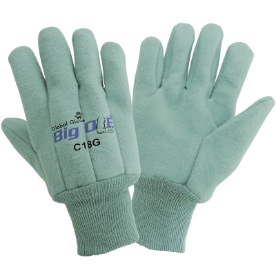Big Ole® Premium 18 oz. Heavyweight Cotton Clute Cut Chore Gloves - C18G