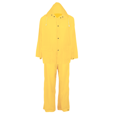 Three-Piece Yellow PVC Rain Suit - RSP810