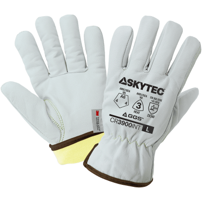 Cut, Abrasion, and Puncture Resistant Grain Goatskin Insulated Gloves - CR3900INT