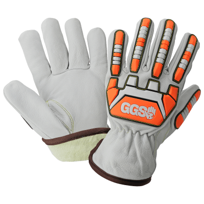 Cut and Impact Resistant Goatskin Leather Drivers Gloves with Heat Resistant Aralene® Liner - CIA7000