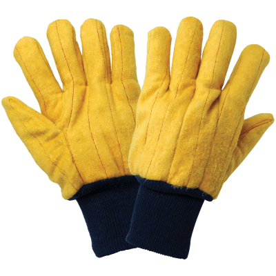Two-Ply Quilted Cotton Yellow Chore Gloves - C16Y
