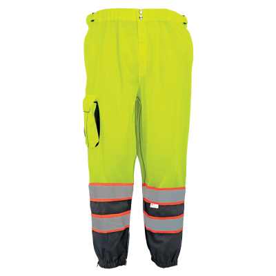 FrogWear® HV Premium Lightweight Breathable Yellow/Green Safety Pants - GLO-88P