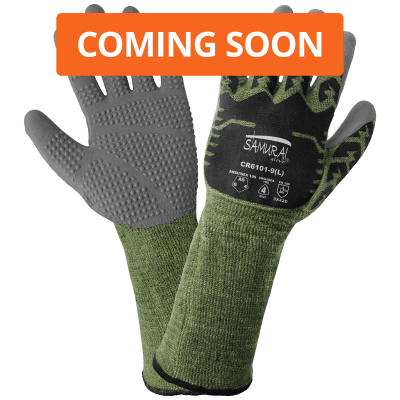 Samurai Glove® Cut and Flame-Resistant Gloves with Silicone-Coated Aralene Shell and Dotted Palm - CR6101