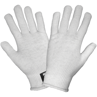 Self-Wicking Hollow Core Low-Temperature Thermal White Gloves - S13WT