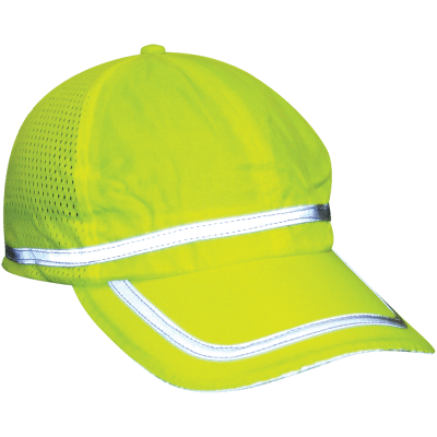 FrogWear® HV High-Visibility Yellow/Green Baseball Cap Style Hat - GLO-H1