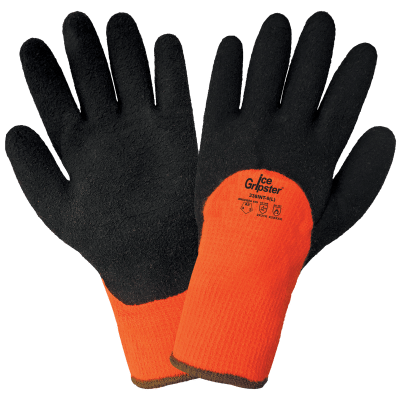 Ice Gripster® Three-Quarter Foam Rubber Coated, High-Visibility, Low-Temperature Gloves with Cut, Abrasion, and Puncture Resistance - 338INT