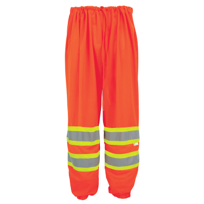 FrogWear® HV High-Visibility Orange Mesh Safety Pants - GLO-4P